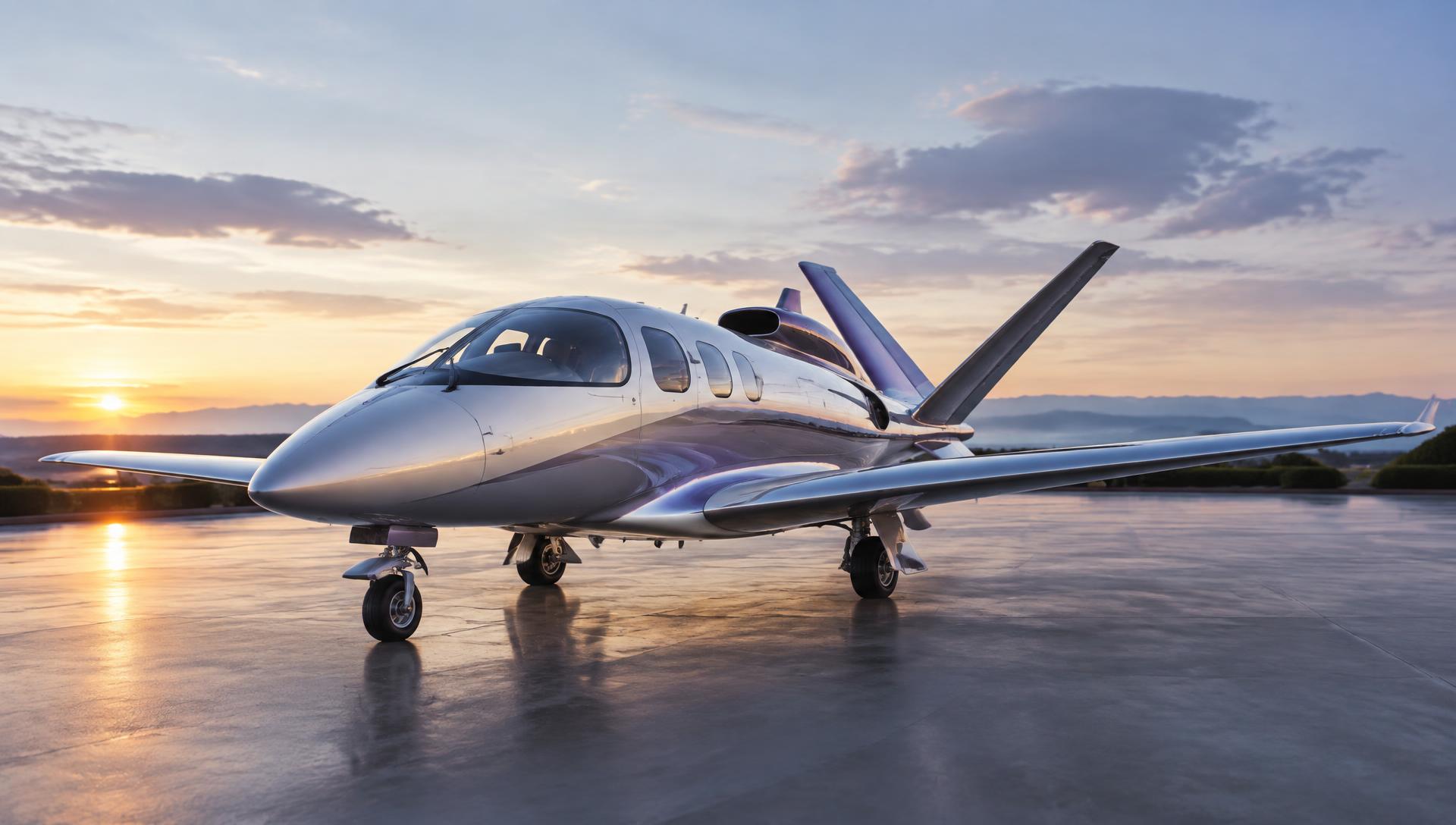 Cirrus Vision Jet SF50 illustration; actual aircraft confirmed before booking