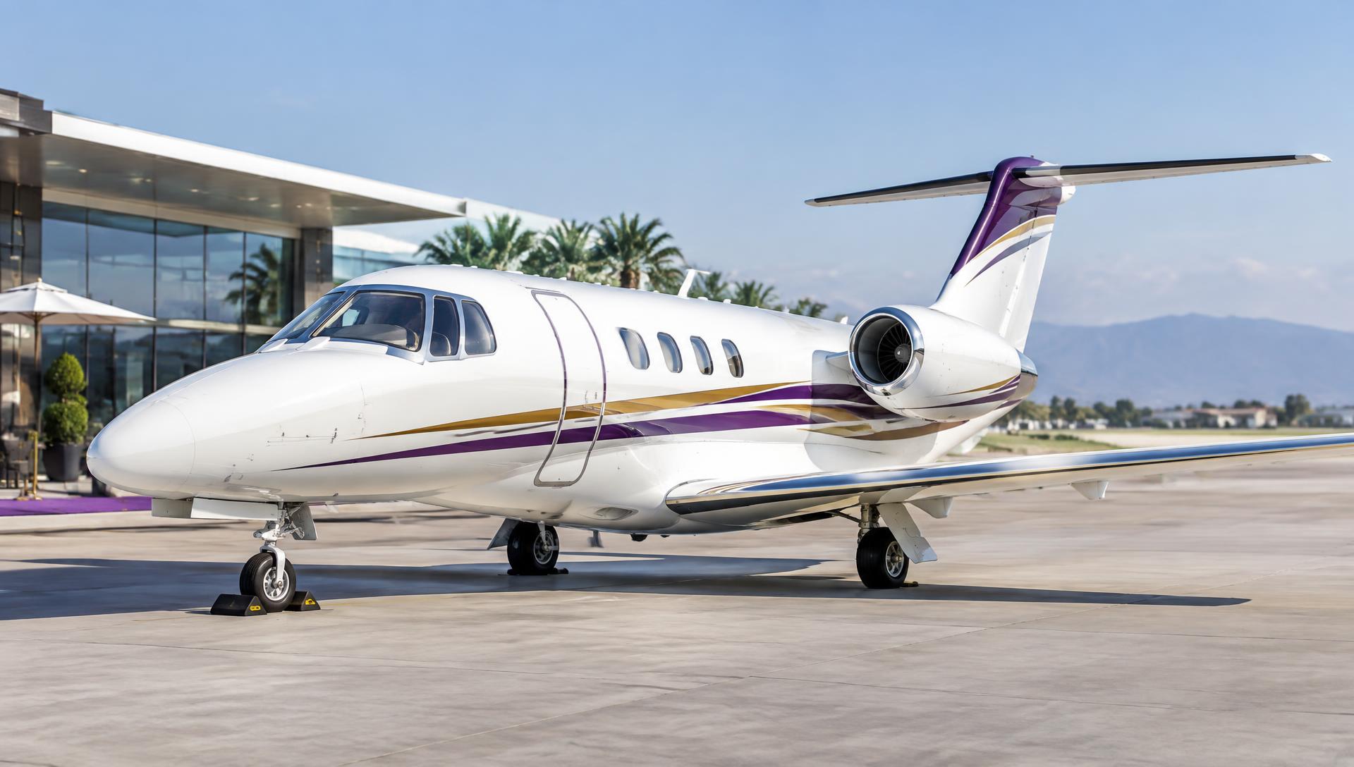 Cessna Citation CJ2+ illustration; actual aircraft confirmed before booking